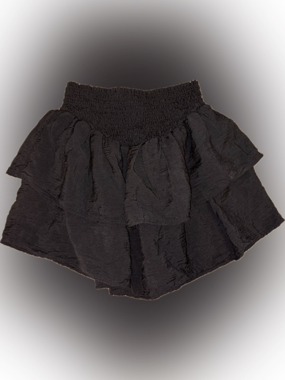 NWT Red Haute Black Tiered Skirt